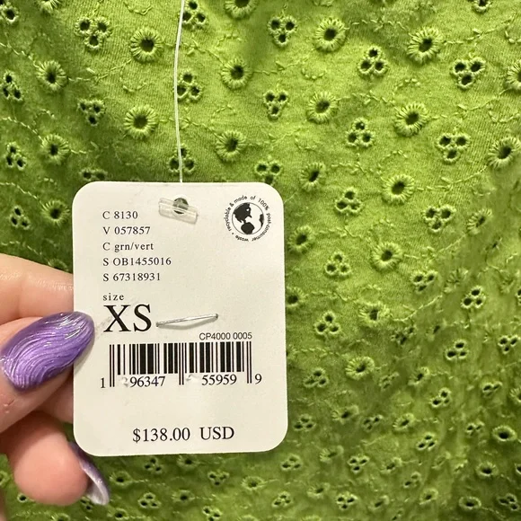 Free People Green Mini Dress - Picture 8 of 9